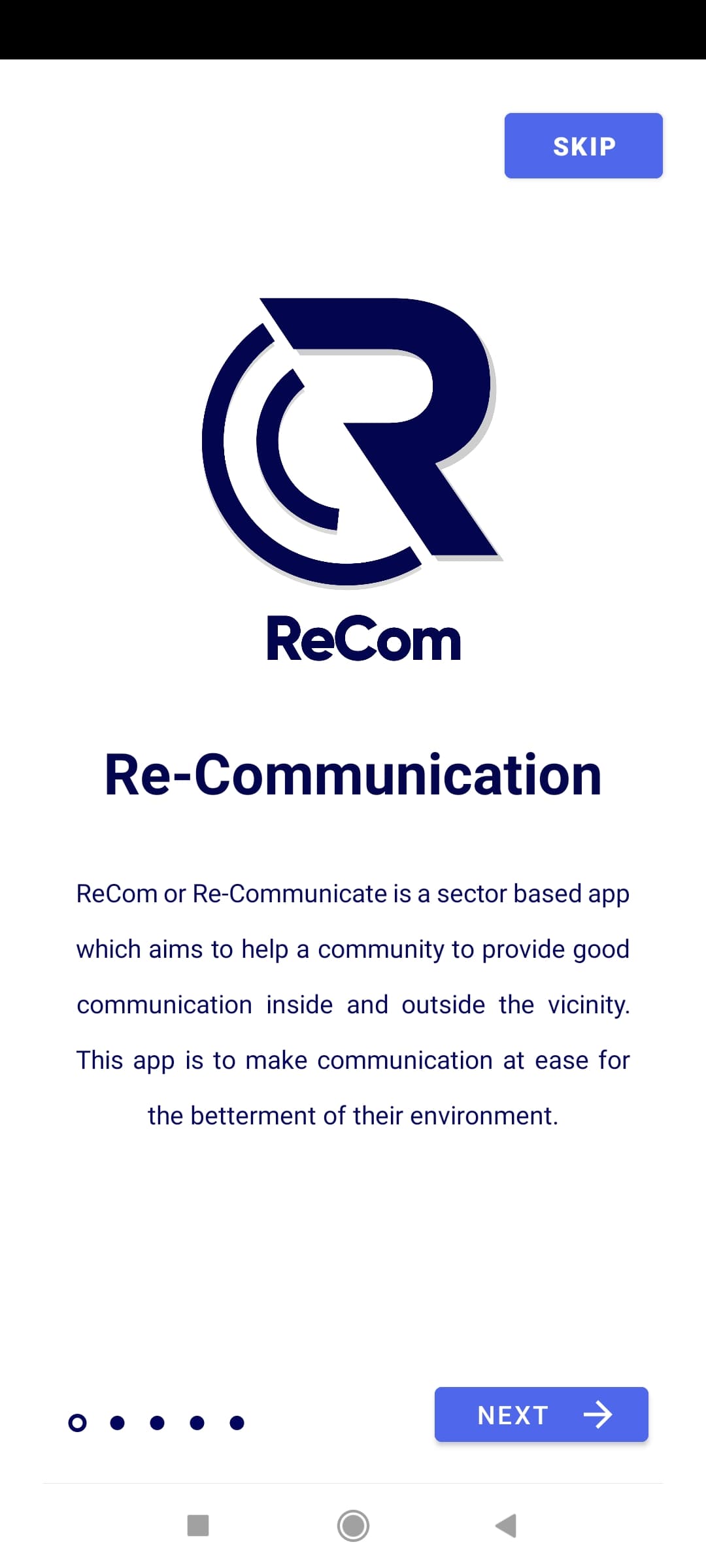 ReCom - Community Communication App
