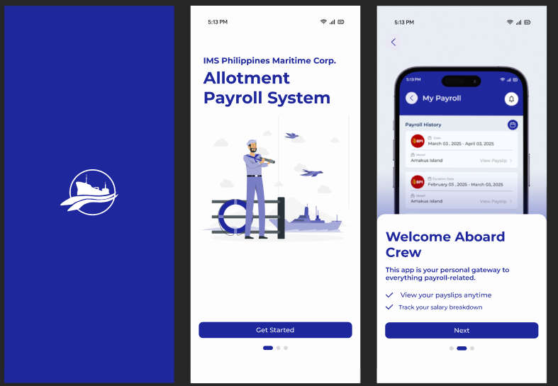 Maritime Payroll Mobile App